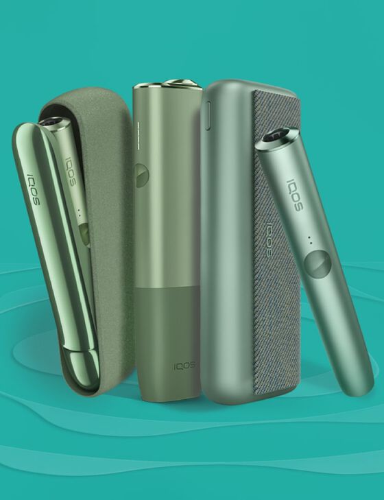 An IQOS ILUMA device, an IQOS ILUMA ONE, and an IQOS ILUMA PRIME device.