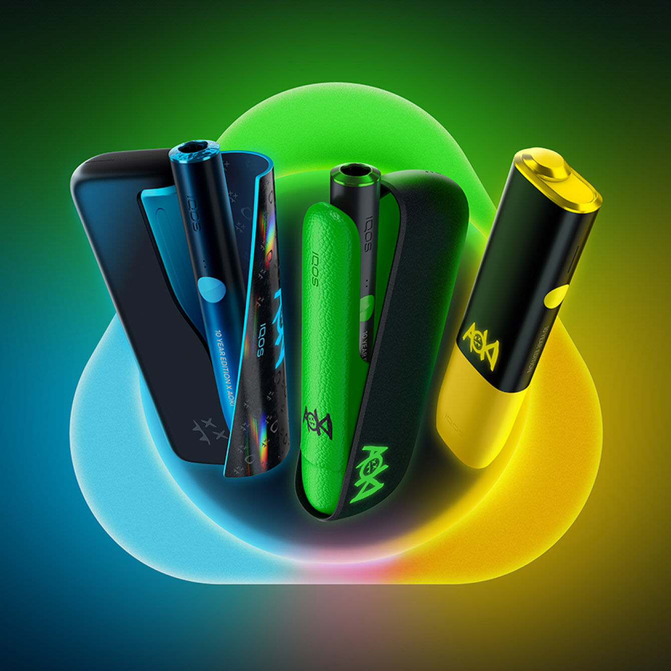 IQOS イルマ　i スティーブアオキ　ドアカバー　ターコイズSteveAoki IQOS 10周年記念 Steve Aoki コラボ賞品を抽選・交換で手に入れよう