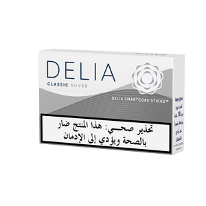 IQOS ILUMA DELIA Classic Silver tobacco sticks package