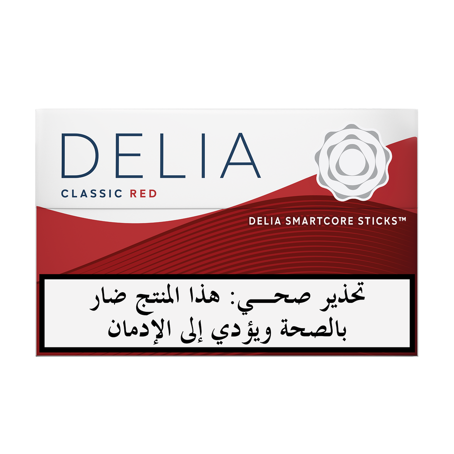 (10 عبوات) DELIA كلاسيك ريد, IQOS ILUMA DELIA Classic Red tobacco sticks package