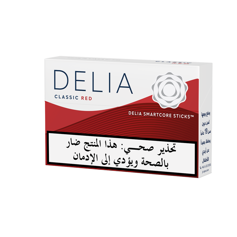 (10 عبوات) DELIA كلاسيك ريد, IQOS ILUMA DELIA Classic Red tobacco sticks package