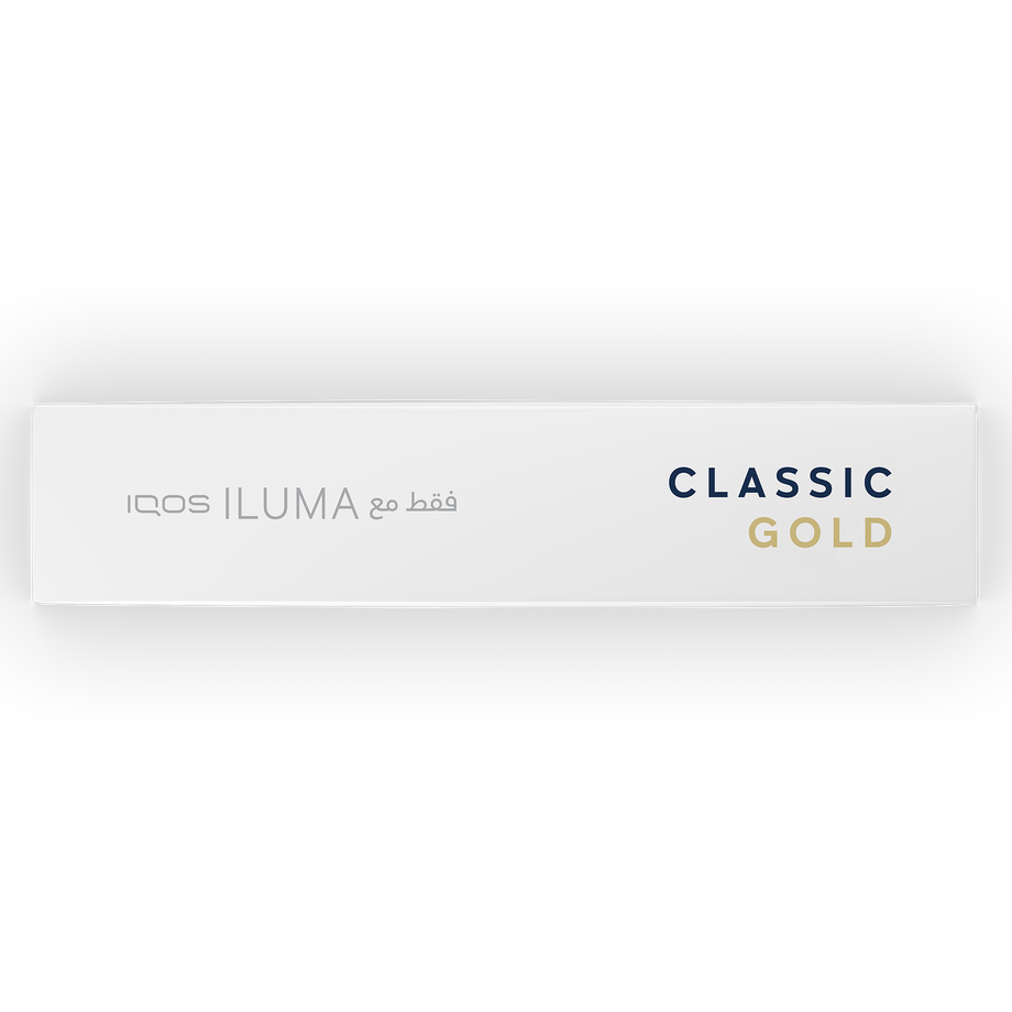 IQOS ILUMA DELIA Classic Gold tobacco sticks package