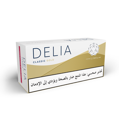 IQOS ILUMA DELIA Classic Gold tobacco sticks package