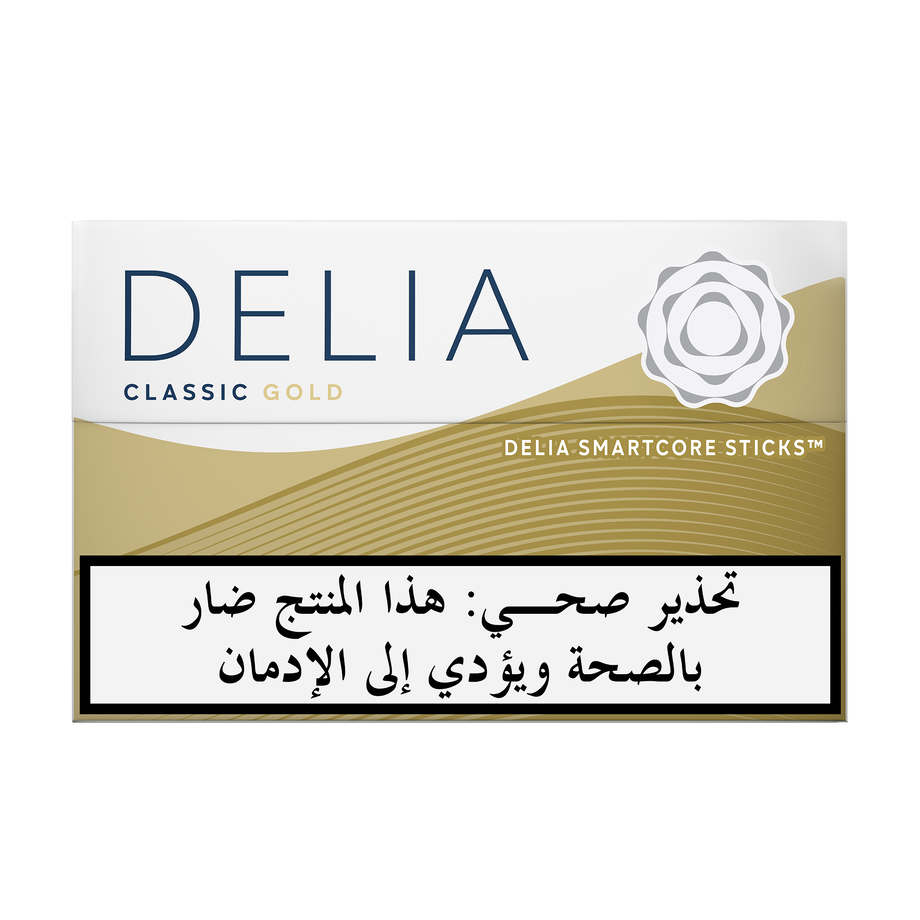 IQOS ILUMA DELIA Classic Gold tobacco sticks package