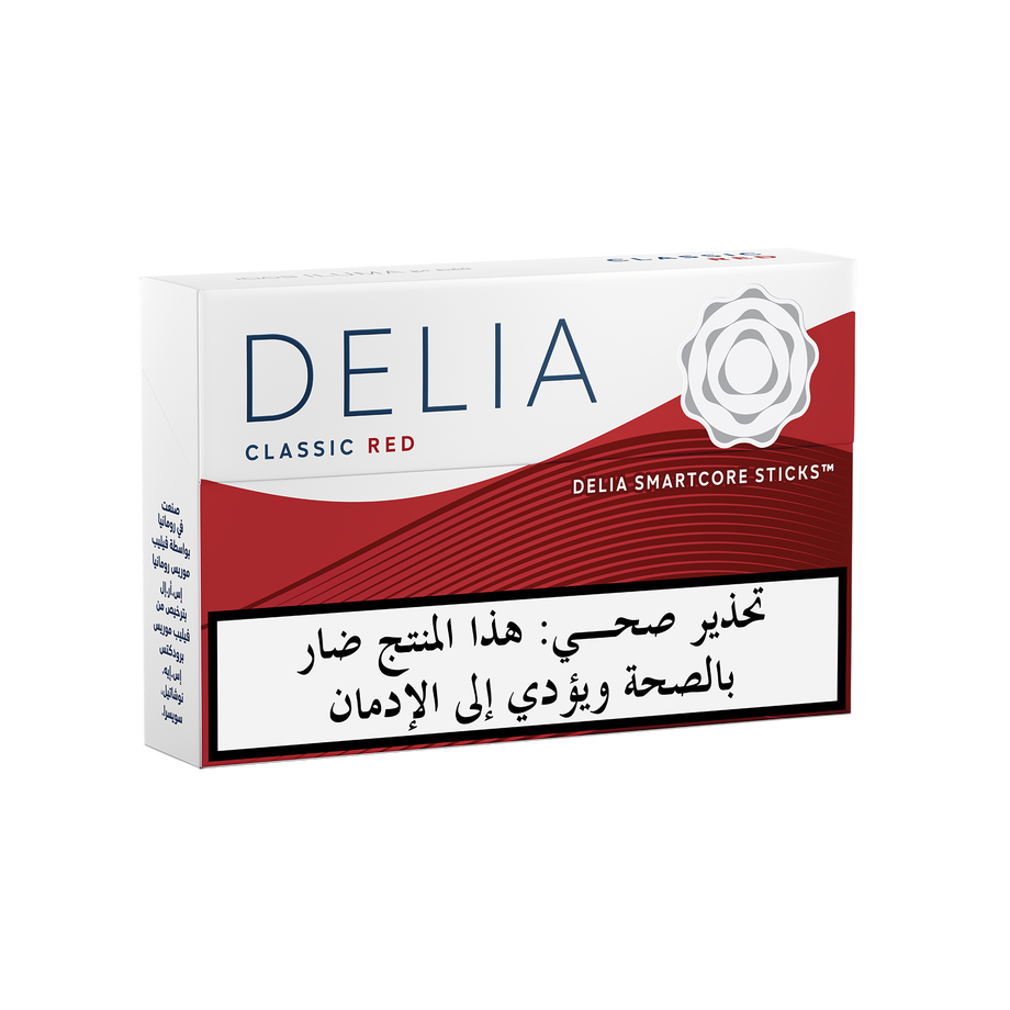 (10 عبوات) DELIA كلاسيك ريد, IQOS ILUMA DELIA Classic Red tobacco sticks package