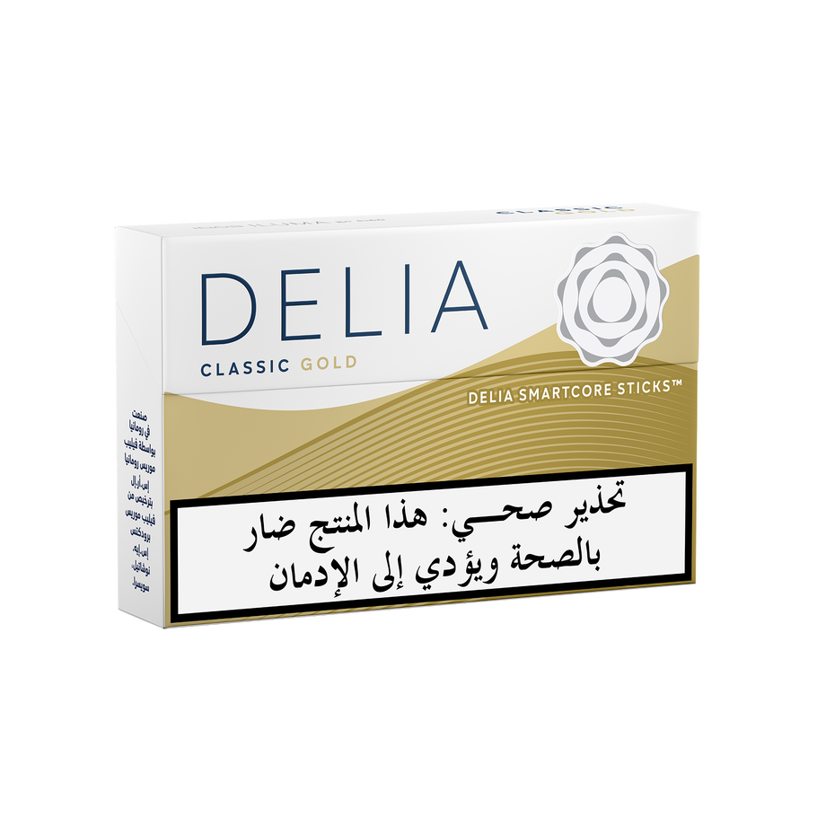 IQOS ILUMA DELIA Classic Gold tobacco sticks package