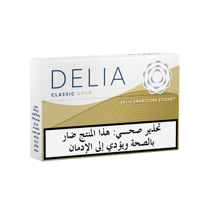 IQOS ILUMA DELIA Classic Gold tobacco sticks package