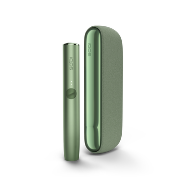 جهاز IQOS ILUMA وشاحن جيب باللون أخضر