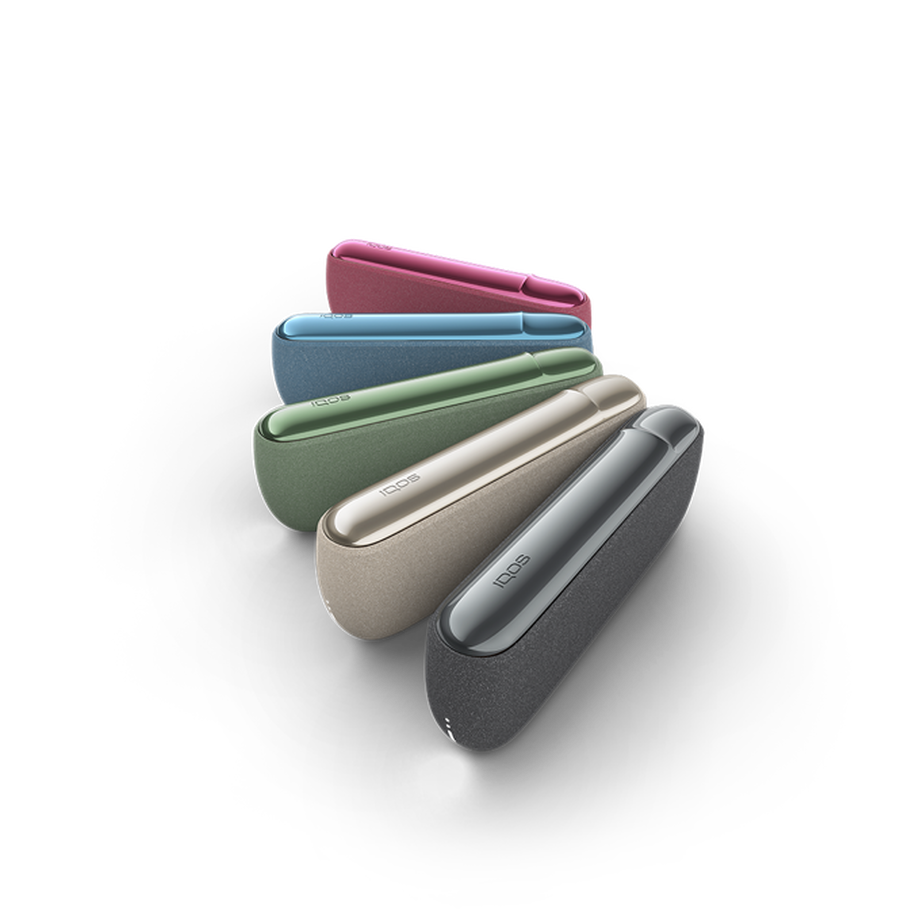 جهاز IQOS ILUMA متوفر باللون الذي تختاره من بين خمسة ألوان.