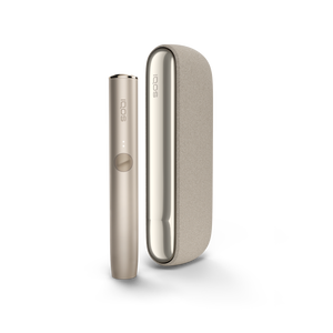 جهاز IQOS ILUMA وشاحن جيب باللون بني