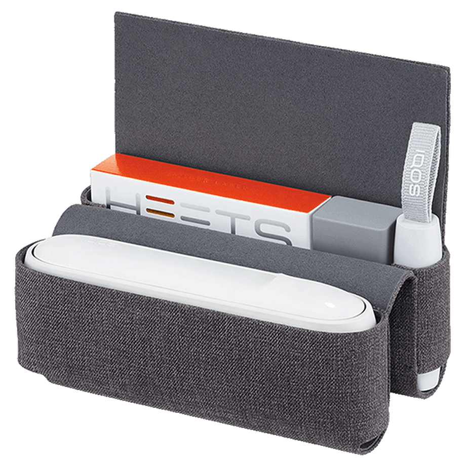 IQOS 3 DUO Fabric Folio Grey, Grey IQOS 3 DUO Fabric Folio Grey, Grey